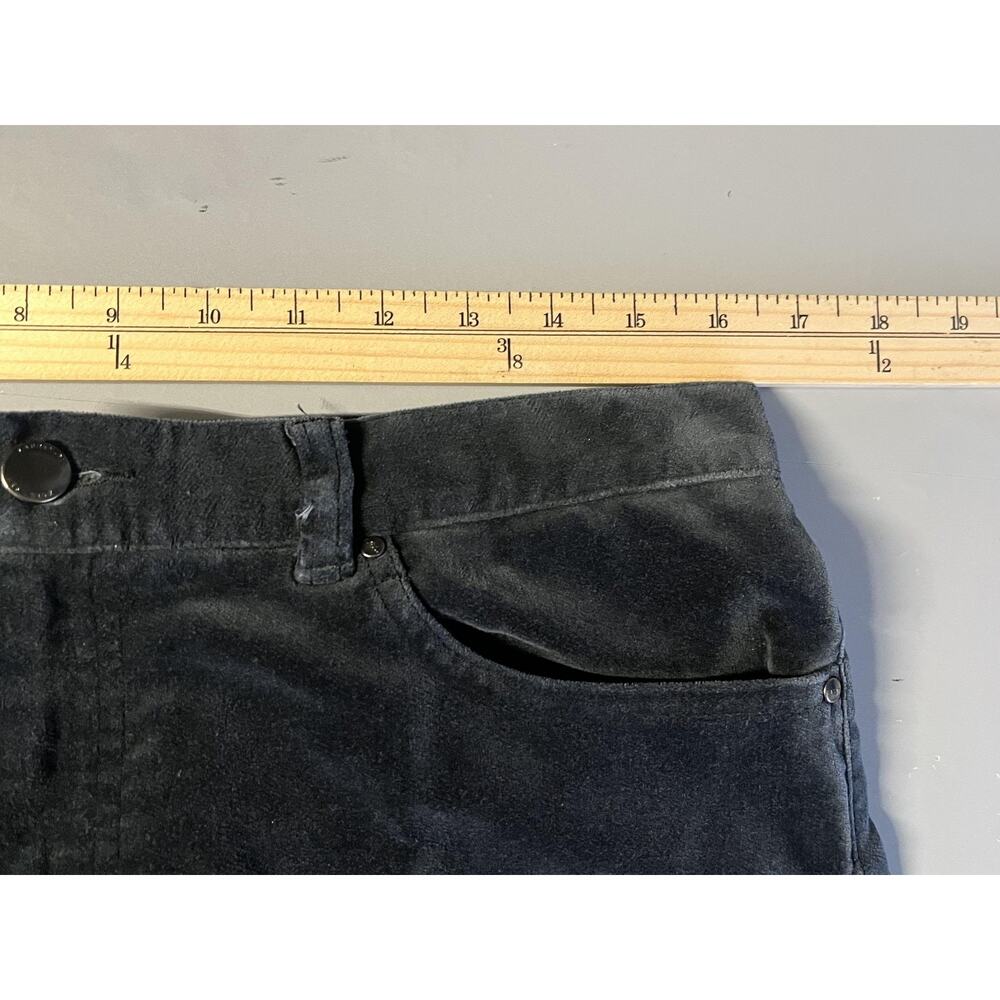 Lauren Jeans Co Jeans Womens 14 Dark Gray Velvet High Rise Straight Leg Stretch - Picture 6 of 8